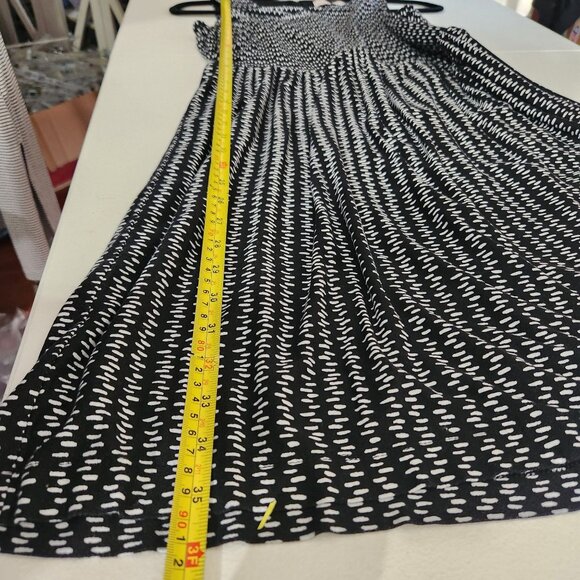 Ann Taylor Loft Sleeveless Black & White Patterned Dress Size M - Picture 5 of 16